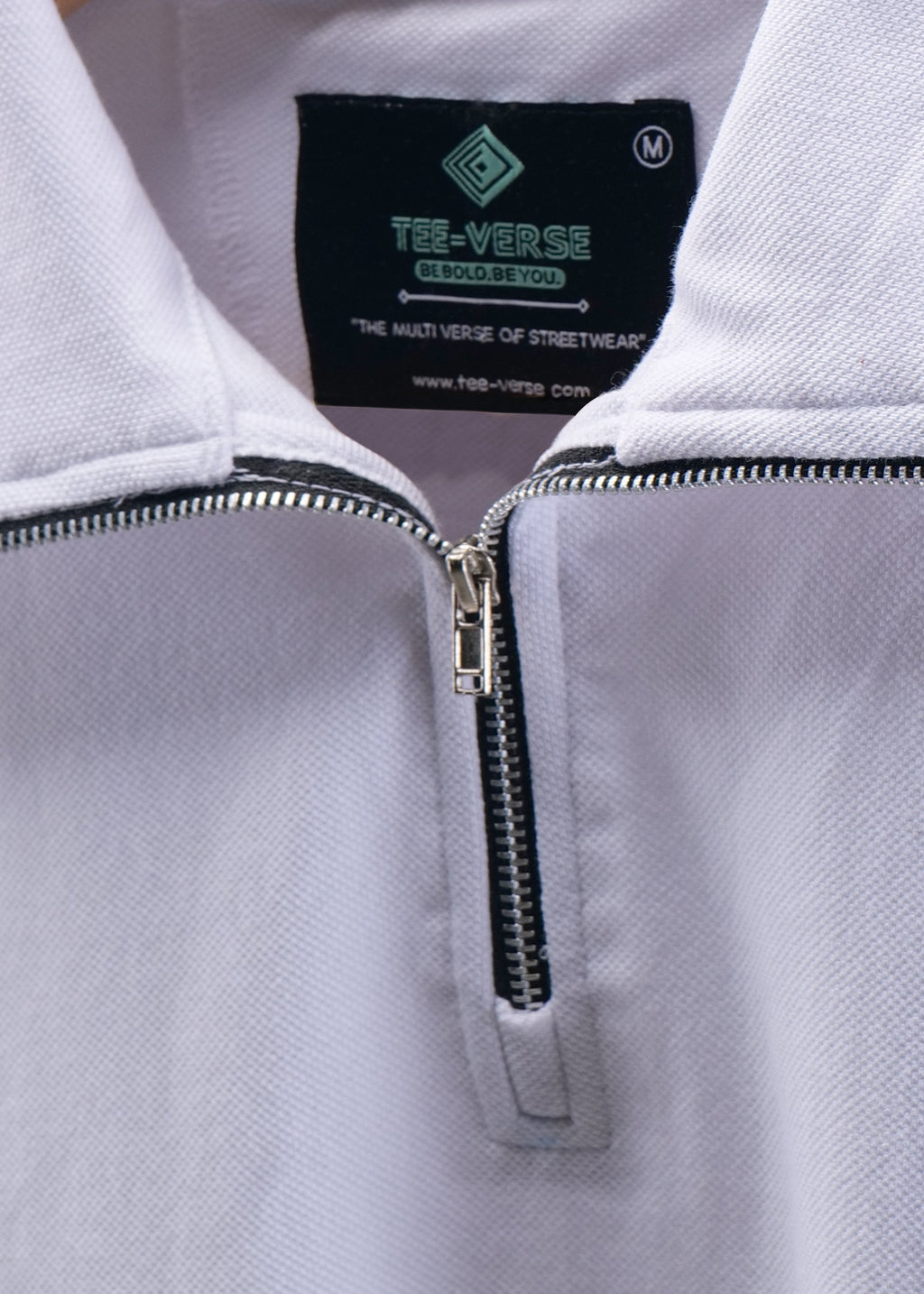 Men's Zipper Flex Polo T-shirt