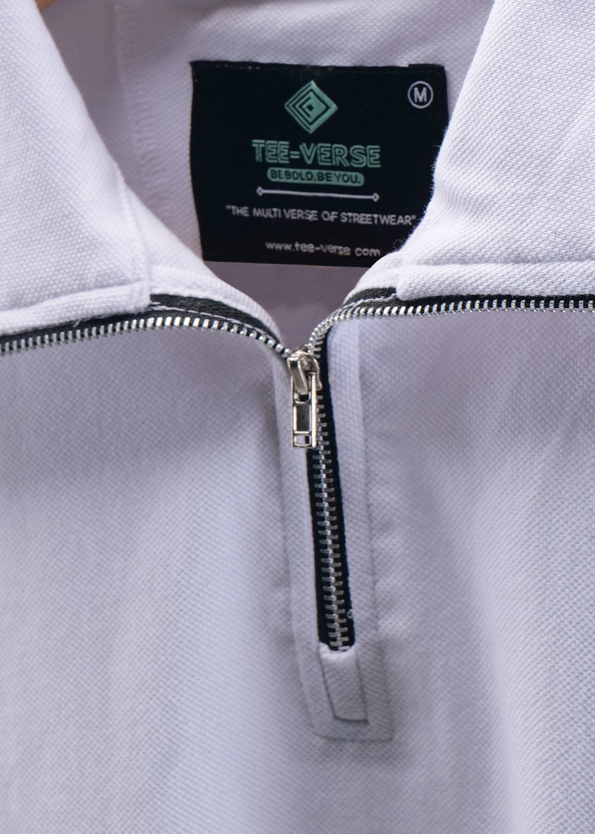 Men's Zipper Flex Polo T-shirt