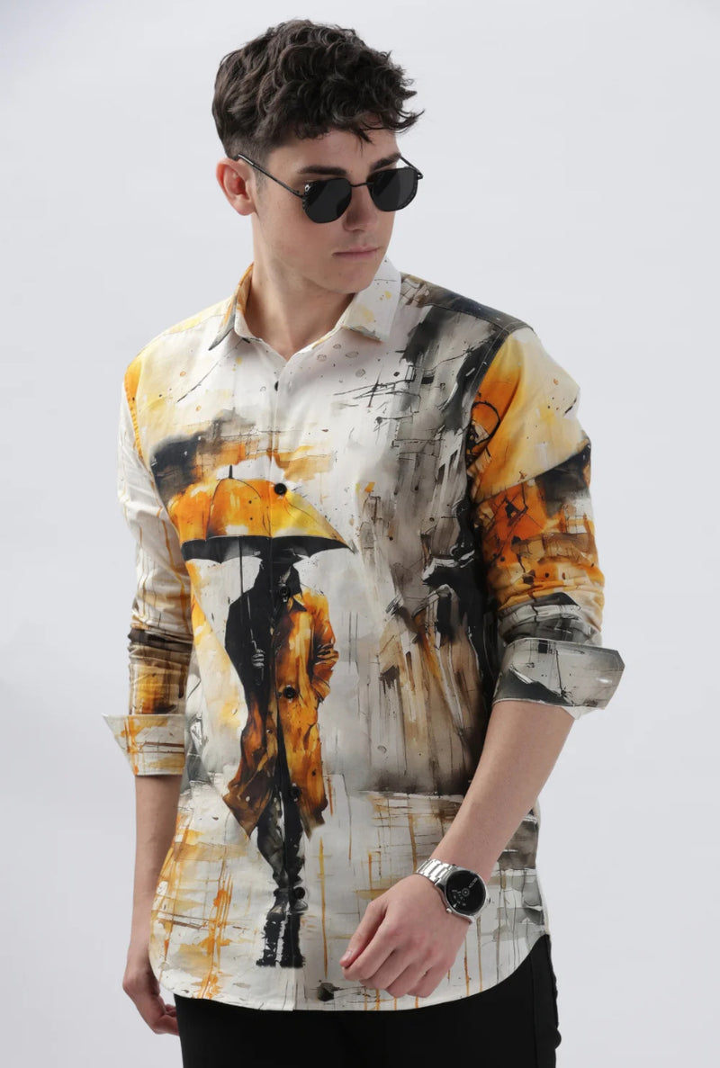 The Umbrellaa Man Designer Shirt