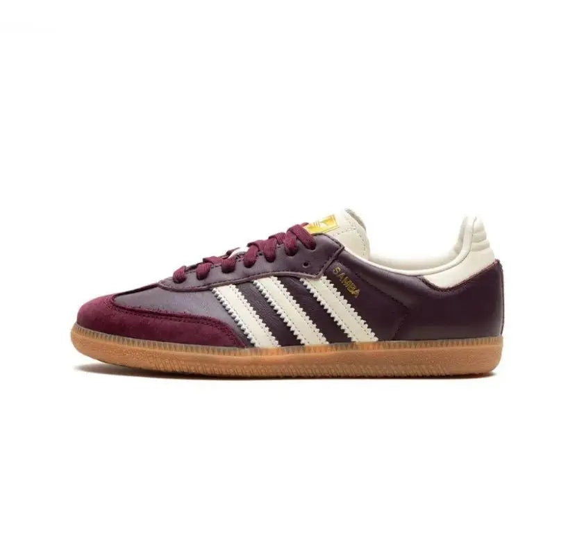 ADIDAS SAMBA OG MAROON GOLD METALLIC (W) - Drip Dawn
