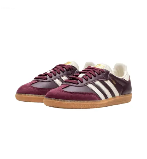 ADIDAS SAMBA OG MAROON GOLD METALLIC (W) - Drip Dawn