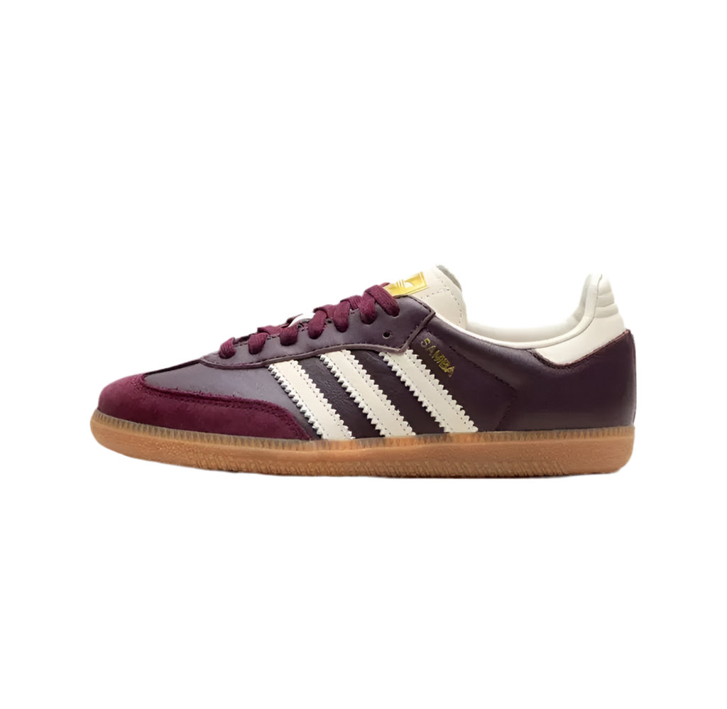 ADIDAS SAMBA OG MAROON GOLD METALLIC (W)