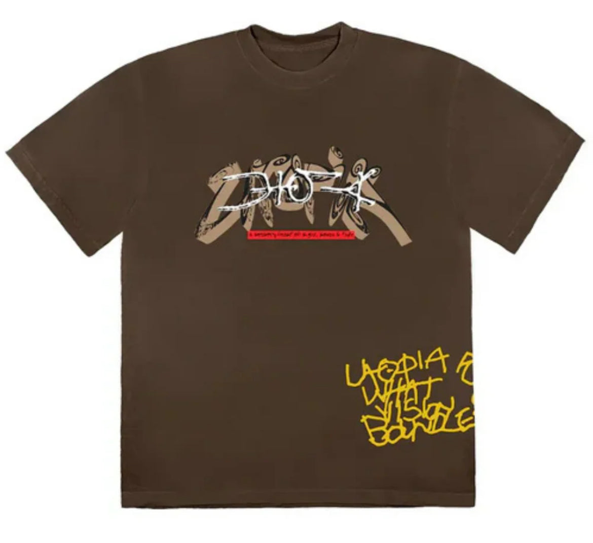 TRAVIS SCOTT UTOPIA TEE BROWN