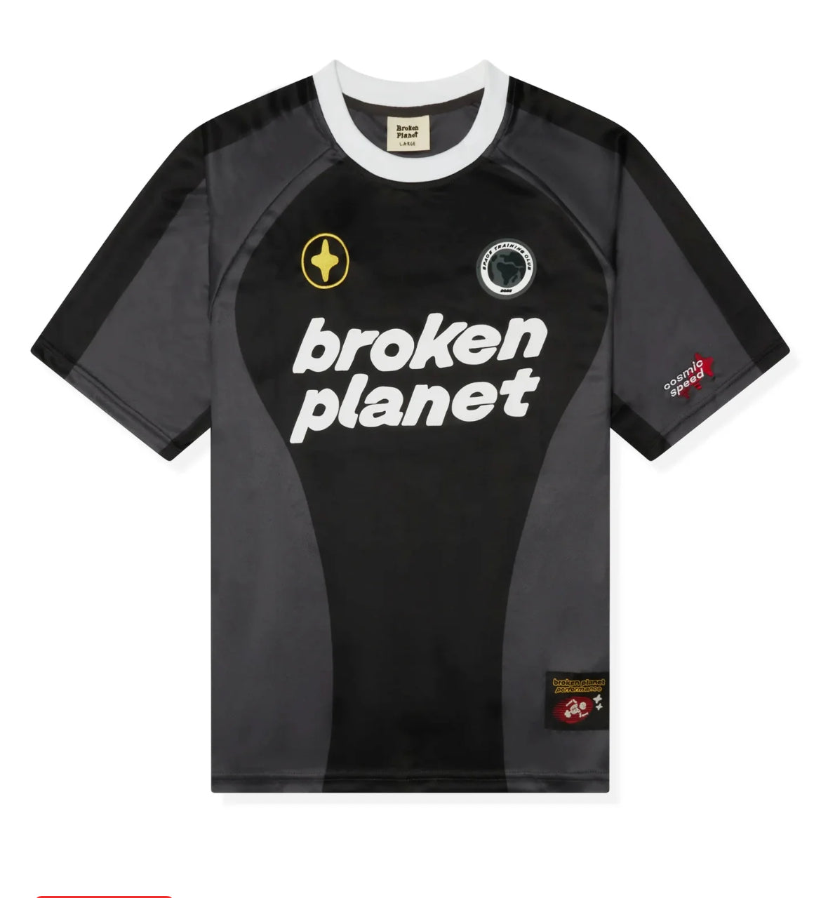 Broken Planet Football JerseyBlack/Grey